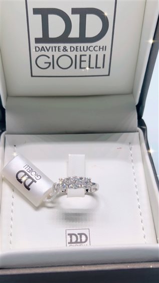 Anello Davite & Delucchi Donna in Oro bianco Diamante 0.30 Ct AA031701 - AA031701